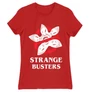 Piros Stranger Things női rövid ujjú póló - Strange Busters