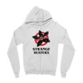Fehér Stranger Things zipzáros pulóver - Strange Busters