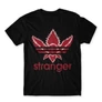 Fekete Stranger Things férfi rövid ujjú póló - Stranger Adidas