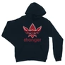 Sötétkék Stranger Things unisex kapucnis pulóver - Stranger Adidas