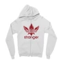 Fehér Stranger Things zipzáros pulóver - Stranger Adidas