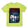 Alamzöld Stranger Things férfi rövid ujjú póló - Stranger Gravity Falls