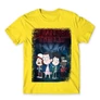 Citromsárga Stranger Things férfi rövid ujjú póló - Stranger Gravity Falls
