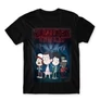 Fekete Stranger Things férfi rövid ujjú póló - Stranger Gravity Falls