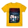 Sárga Stranger Things férfi rövid ujjú póló - Stranger Gravity Falls