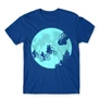 Királykék Stranger Things férfi rövid ujjú póló - Stranger Moon