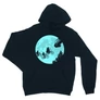 Sötétkék Stranger Things unisex kapucnis pulóver - Stranger Moon