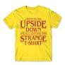 Citromsárga Stranger Things férfi rövid ujjú póló - Stranger T-shirt