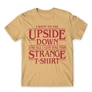 Homok Stranger Things férfi rövid ujjú póló - Stranger T-shirt