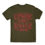 Khaki Stranger Things férfi rövid ujjú póló - Stranger T-shirt