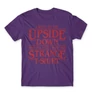 Sötétlila Stranger Things férfi rövid ujjú póló - Stranger T-shirt