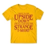 Sárga Stranger Things férfi rövid ujjú póló - Stranger T-shirt