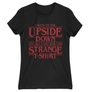 Kép 8/18 - Fekete Stranger Things női rövid ujjú póló - Stranger T-shirt