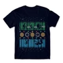 Sötétkék Stranger Things férfi rövid ujjú póló - Stranger Sweater