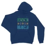 Királykék Stranger Things unisex kapucnis pulóver - Stranger Sweater