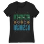 Fekete Stranger Things női rövid ujjú póló - Stranger Sweater