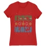 Piros Stranger Things női rövid ujjú póló - Stranger Sweater