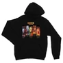 Fekete Stranger Things unisex kapucnis pulóver - Stripes