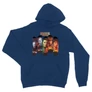 Királykék Stranger Things unisex kapucnis pulóver - Stripes