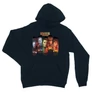 Sötétkék Stranger Things unisex kapucnis pulóver - Stripes