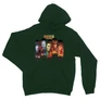 Sötétzöld Stranger Things unisex kapucnis pulóver - Stripes