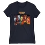 Sötétkék Stranger Things női rövid ujjú póló - Stripes