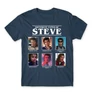 Denim Stranger Things férfi rövid ujjú póló - Types of Steve