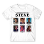 Kép 9/24 - Fehér Stranger Things férfi rövid ujjú póló - Types of Steve