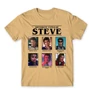 Homok Stranger Things férfi rövid ujjú póló - Types of Steve