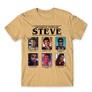Kép 10/24 - Homok Stranger Things férfi rövid ujjú póló - Types of Steve