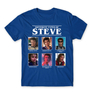 Kép 12/24 - Királykék Stranger Things férfi rövid ujjú póló - Types of Steve