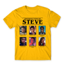 Kép 15/24 - Sárga Stranger Things férfi rövid ujjú póló - Types of Steve