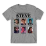 Sportszürke Stranger Things férfi rövid ujjú póló - Types of Steve