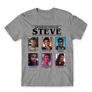 Kép 20/24 - Sportszürke Stranger Things férfi rövid ujjú póló - Types of Steve