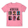 Kép 23/24 - Világos rózsaszín Stranger Things férfi rövid ujjú póló - Types of Steve