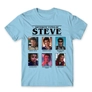 Kép 22/24 - Világoskék Stranger Things férfi rövid ujjú póló - Types of Steve