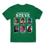 Zöld Stranger Things férfi rövid ujjú póló - Types of Steve