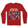 Kép 4/6 - Piros Stranger Things férfi hosszú ujjú póló - Types of Steve
