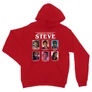 Piros Stranger Things unisex kapucnis pulóver - Types of Steve