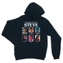 Sötétkék Stranger Things unisex kapucnis pulóver - Types of Steve