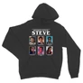 Sötétszürke Stranger Things unisex kapucnis pulóver - Types of Steve