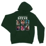 Sötétzöld Stranger Things unisex kapucnis pulóver - Types of Steve