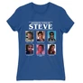 Királykék Stranger Things női rövid ujjú póló - Types of Steve
