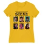 Sárga Stranger Things női rövid ujjú póló - Types of Steve