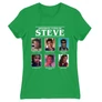 Zöld Stranger Things női rövid ujjú póló - Types of Steve
