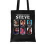 Kép 1/2 - Fekete Stranger Things vászontáska - Types of Steve