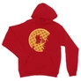 Piros Stranger Things unisex kapucnis pulóver - Waffle Moon