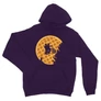 Sötétlila Stranger Things unisex kapucnis pulóver - Waffle Moon