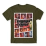 Khaki Stranger Things férfi rövid ujjú póló - GTA