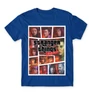 Királykék Stranger Things férfi rövid ujjú póló - GTA